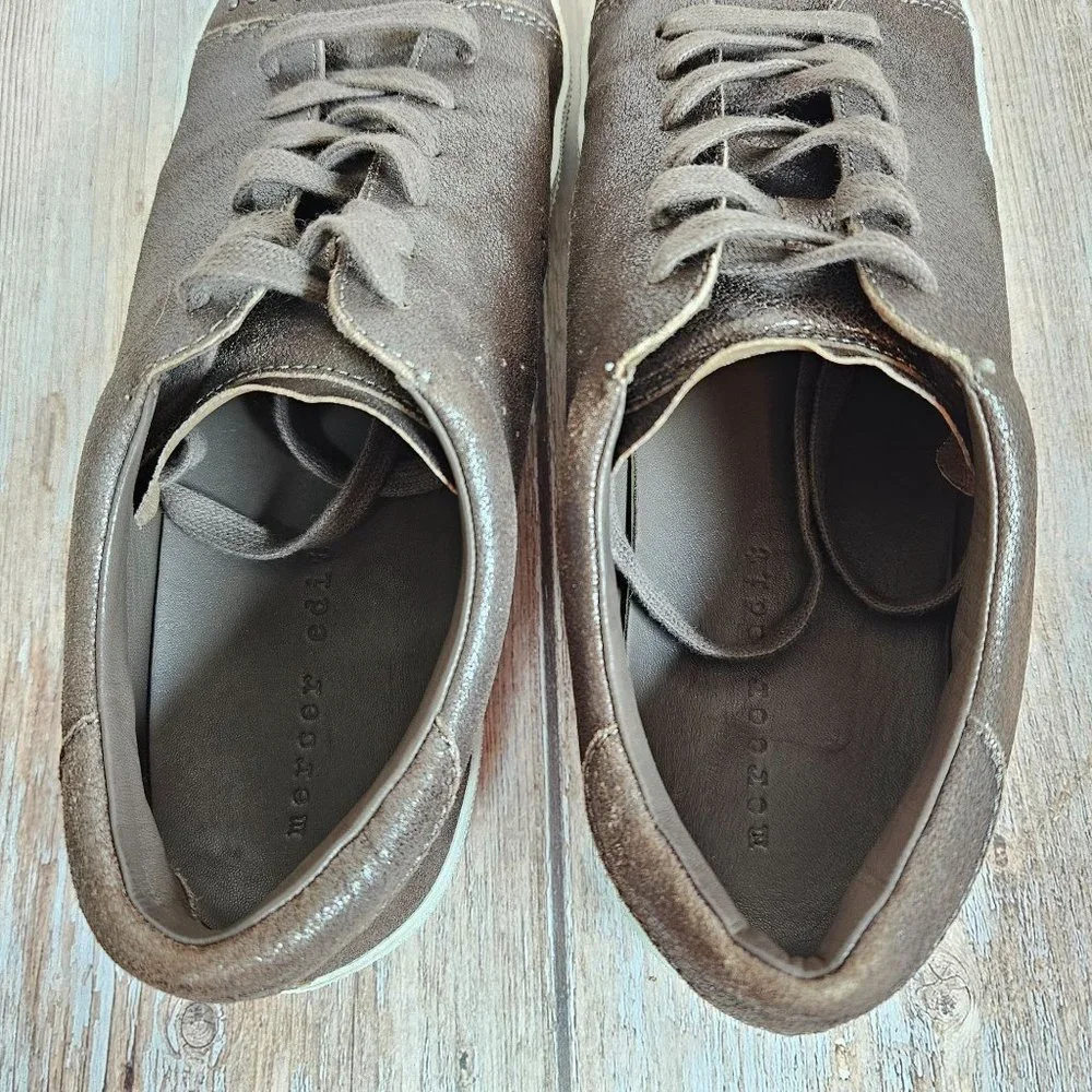 Mercer Edit bronze Catcall‎ leather upper sneakers, size 8